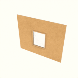 Wall with window, single
