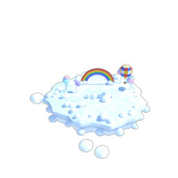 Clouds floating island