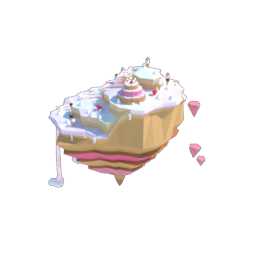 Cream floating island