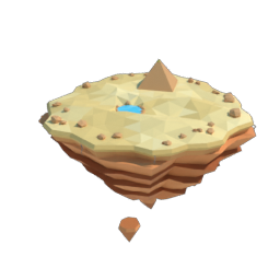Desert bare island