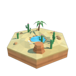 Desert hex tile