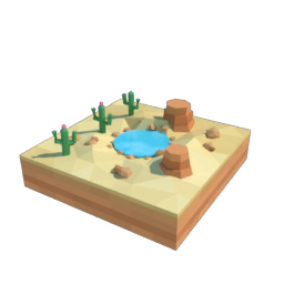 Desert square tile