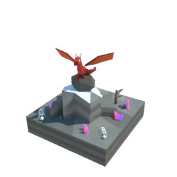 Dragons square tile