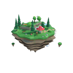 Forest floating island