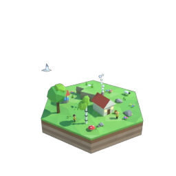 Garden hex tile