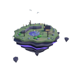 Graveyard floating island