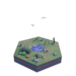 Graveyard hex tile