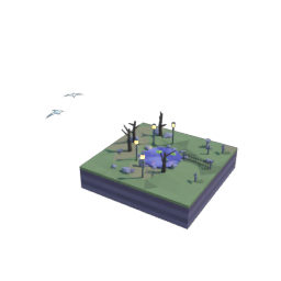 Graveyard square tile