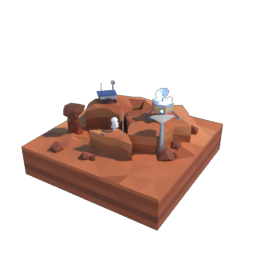 Mars square tile