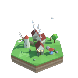 Medieval hex tile