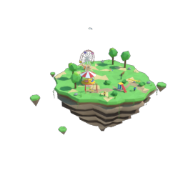 Playground floating island