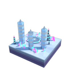 Sci-fi square tile