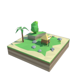 Turtle square tile