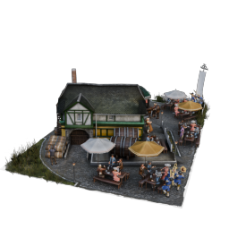 Bustling Plaza