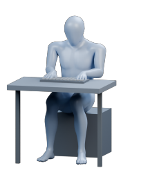 045 | Seated Typing Focused