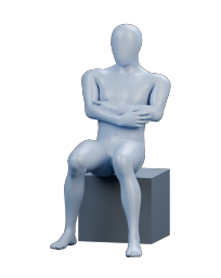 057 | Seated Folded Arms Leaning Back