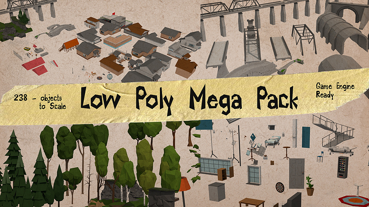 Low Poly Mega Pack - Superhive (formerly Blender Market)