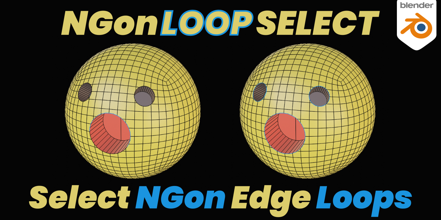 NGon Loop Select - Select Edge Loops around Ngons - Blender Market