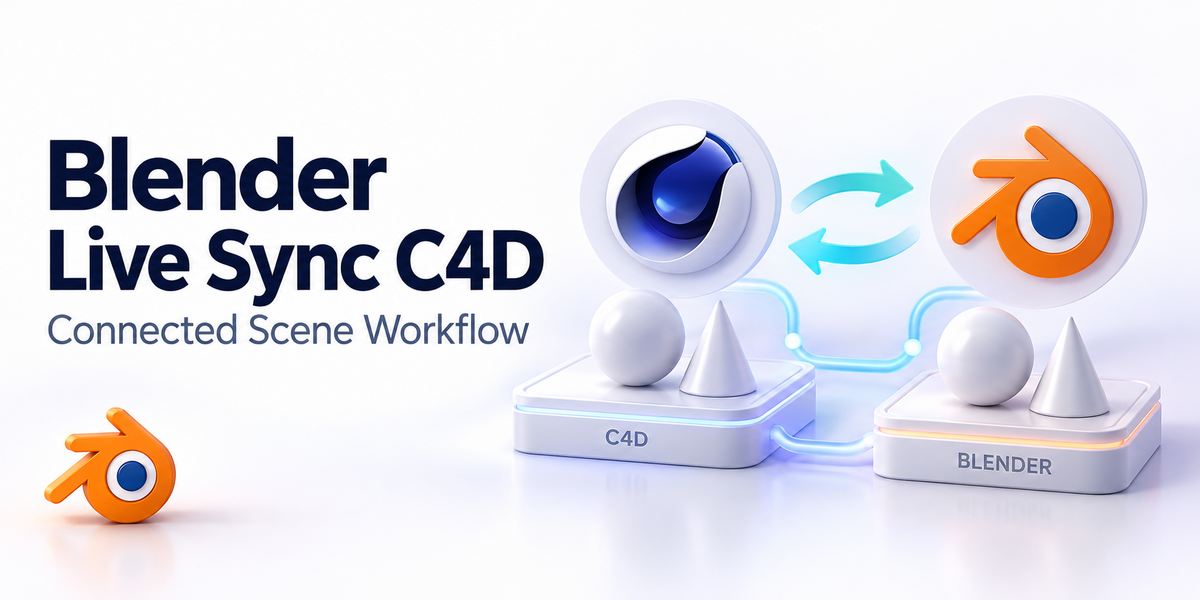 Blender Live Sync for Cinema 4D -- Real-Time Scene Transfer — promotional cover