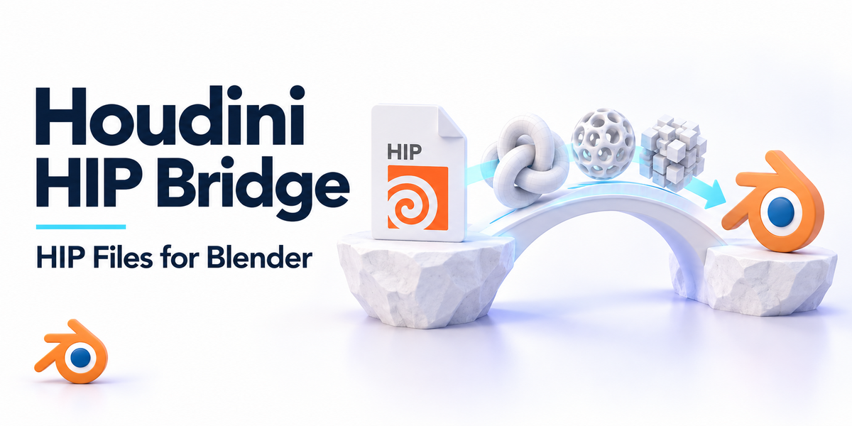 SideFX Houdini Import-Export (.hip) File — promotional cover