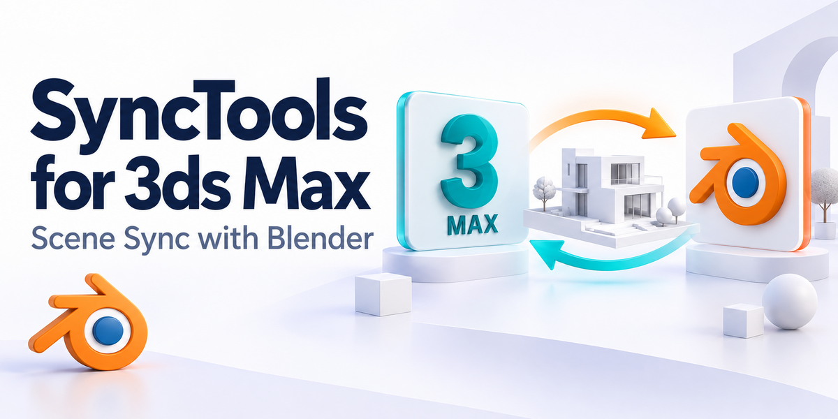 SyncTools Pro for 3ds Max — promotional cover