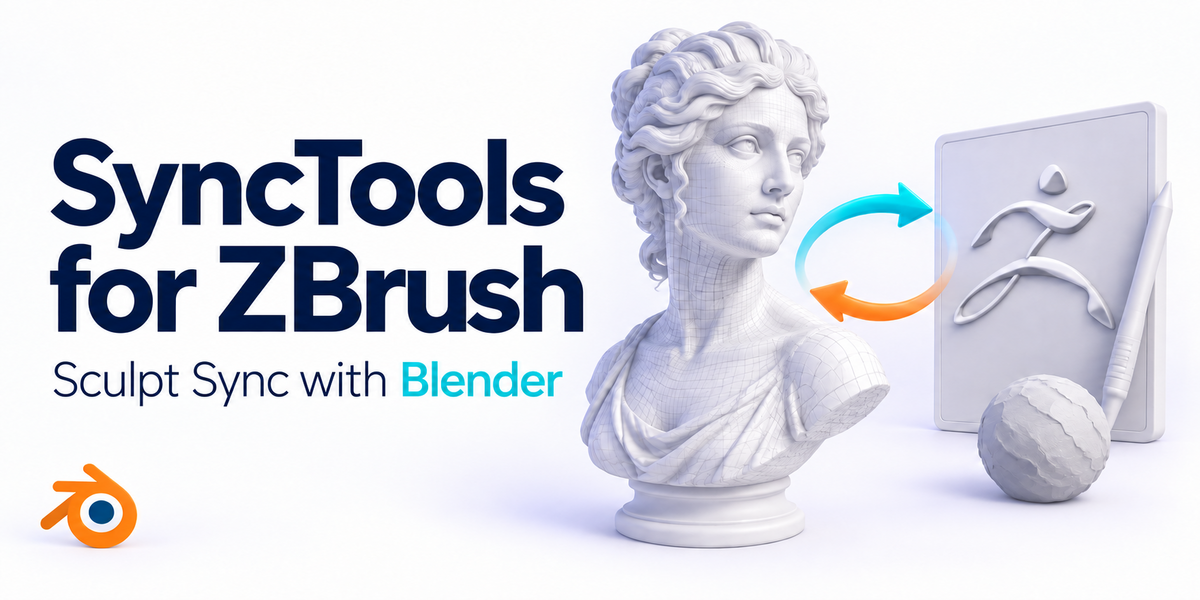 SyncTools Pro for ZBrush — promotional cover