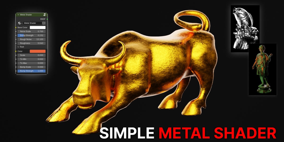 Simple procedural metal shader - Superhive (formerly Blender Market)
