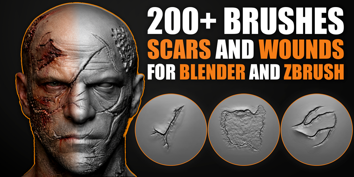 Wounds and Scars Sculpting Brushes