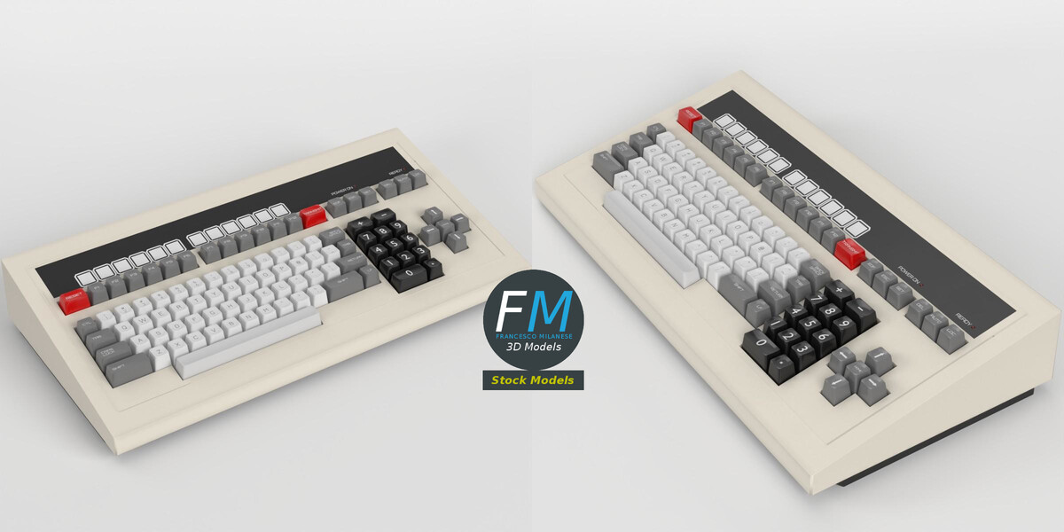 Vintage Computer Terminal Keyboard - Superhive (formerly Blender Market)