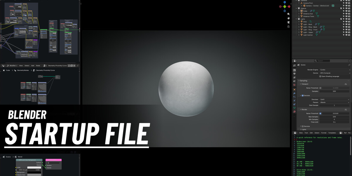 Blender Startup File - Superhive (formerly Blender Market)