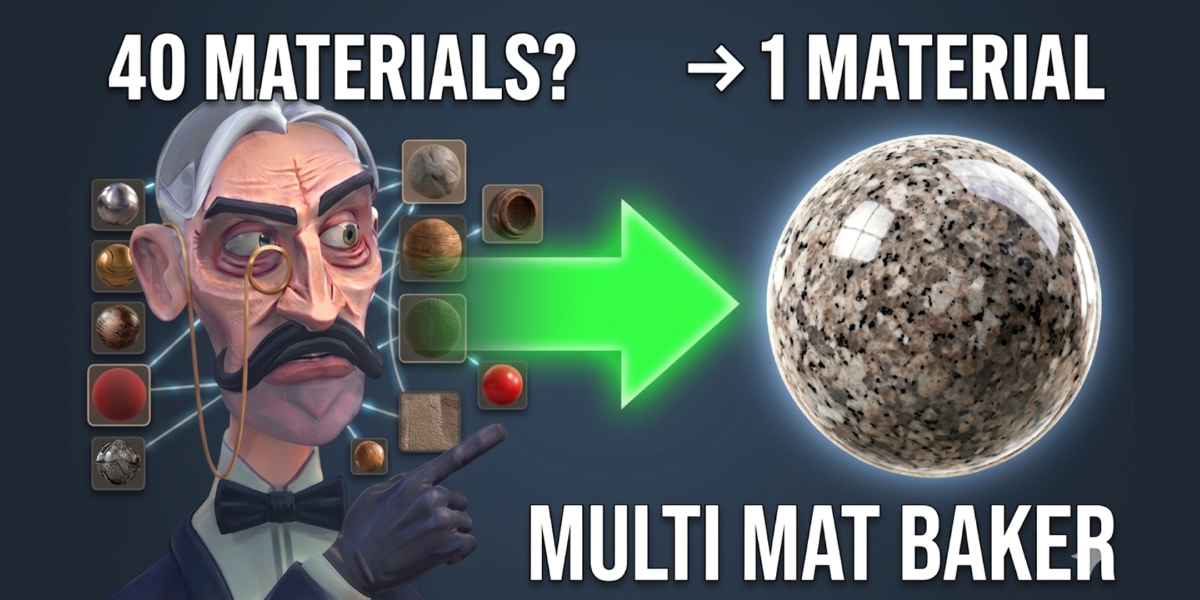 Multi-Mat Baker - Bake Multiple Materials into One PBR Texture Set in ...