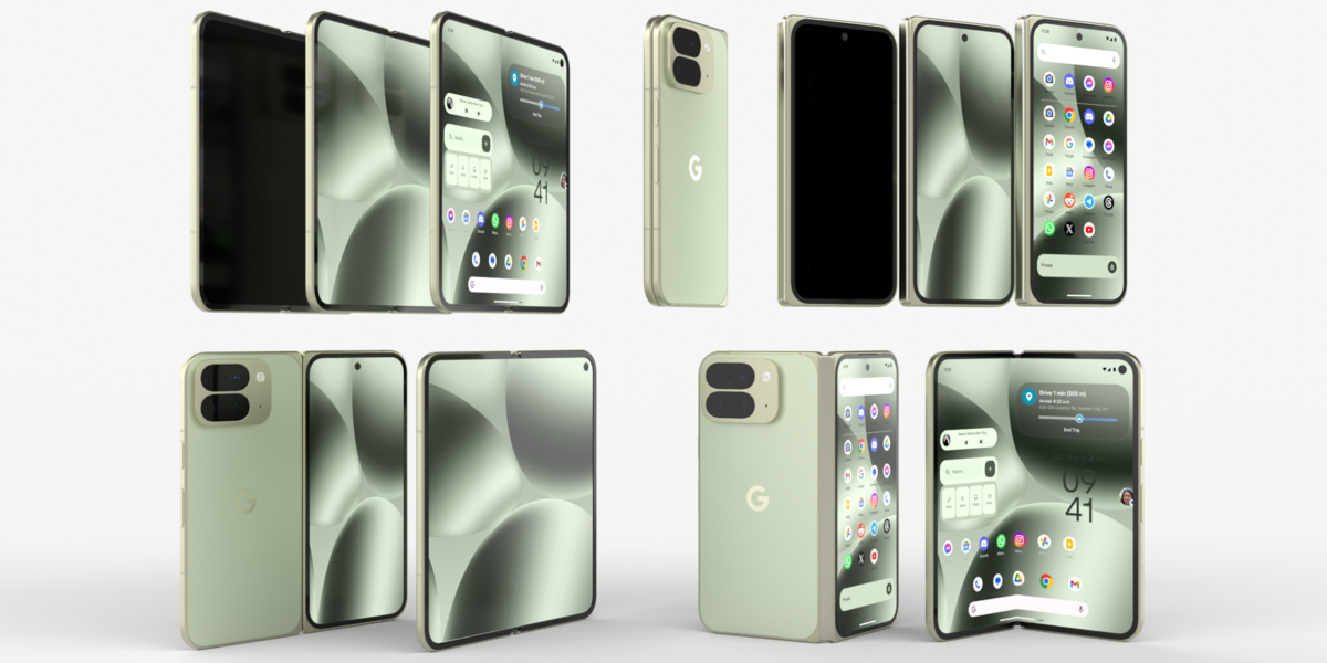 Google Pixel 10 Pro Fold Jade Rigged & Animated - Superhive