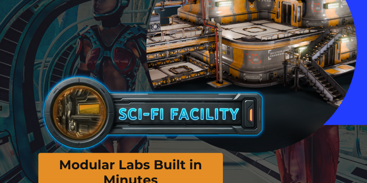 3DT Modular Sci-Fi Research Facility Prop and Asset Pack for Blender ...