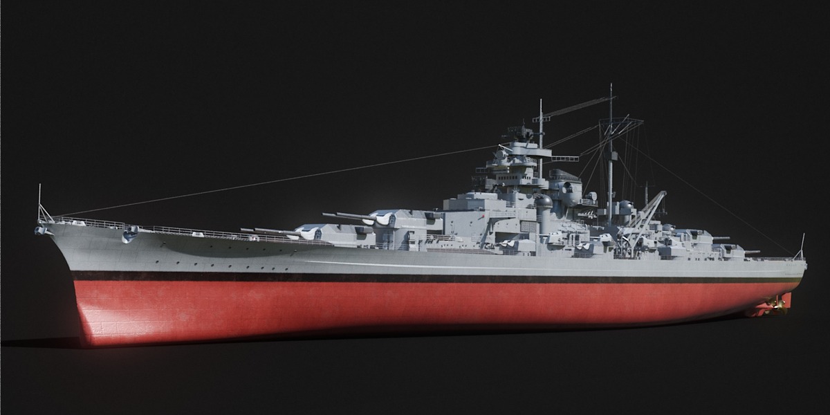 Bismarck - WW2 German Battleship - Superhive (formerly Blender Market)
