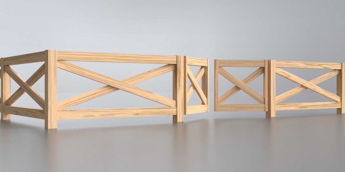 3d Railing Generator Fence, Gate, Railing & Wall Generator - Superhive (formerly Blender Market)