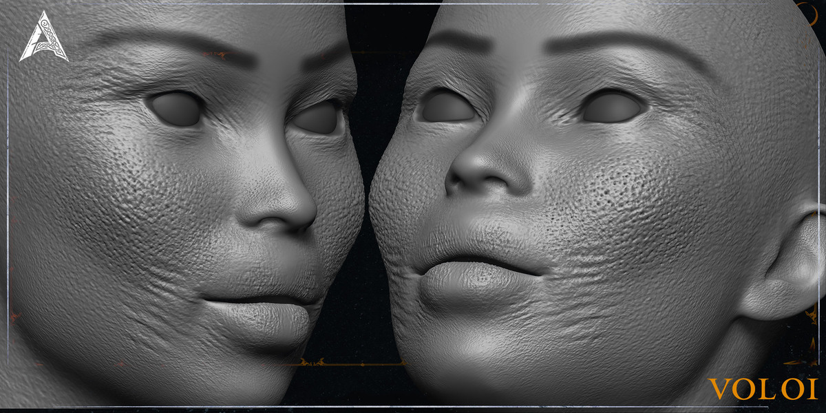 Black Skin Texture Blender