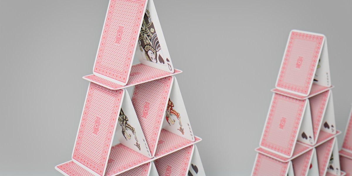 Card Houses / Playing Card Structures - Superhive (formerly Blender Market)