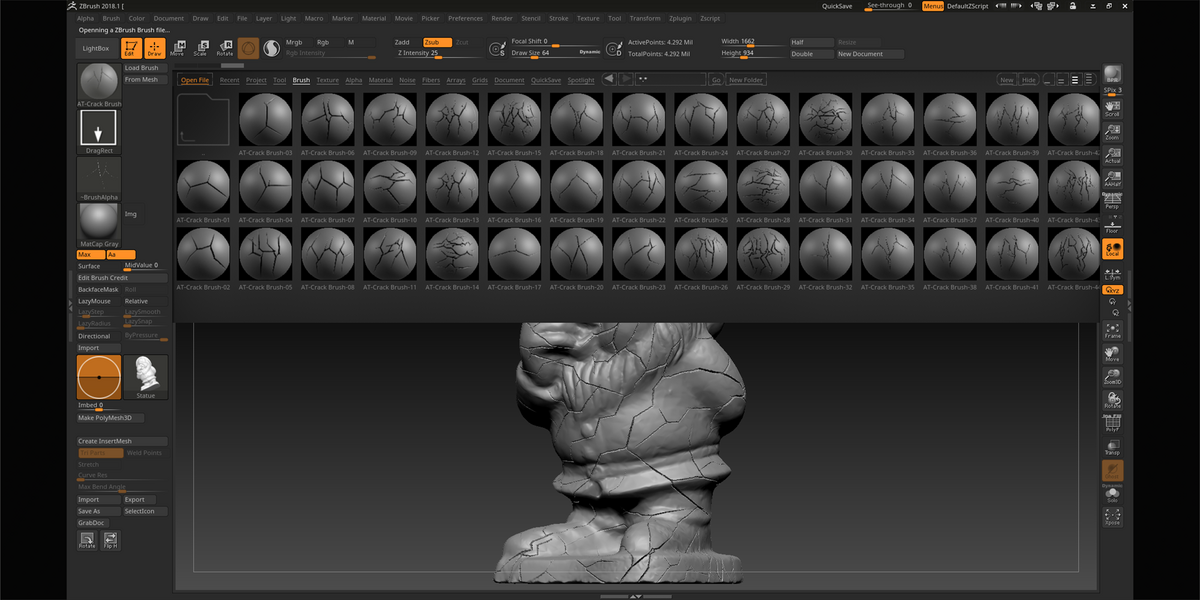 55 Crack Brushes - Blender & ZBrush - Vol.08 - Superhive (formerly