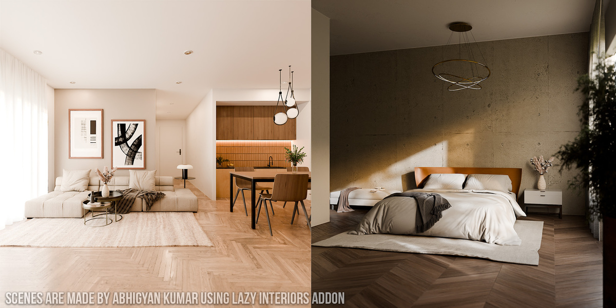 Lazy Interiors Addon - Superhive (formerly Blender Market)