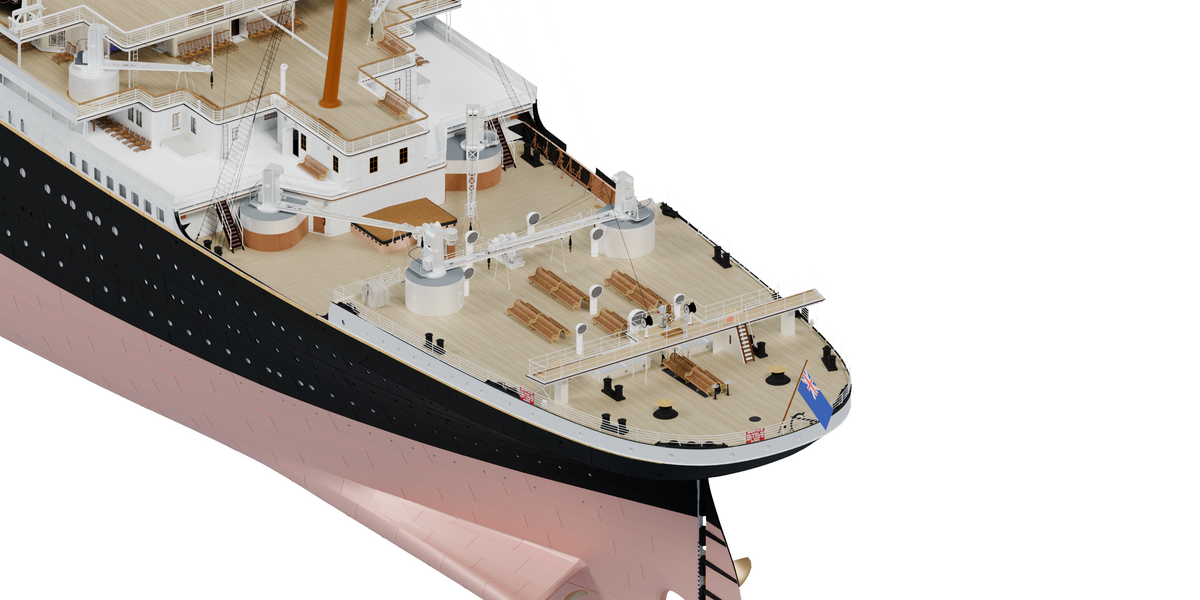 Stern deck & flag