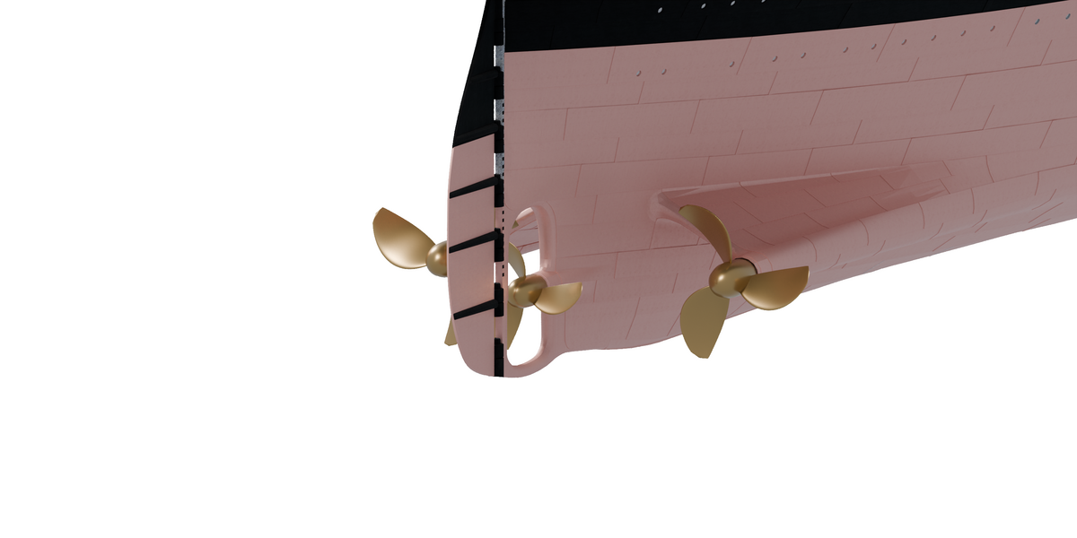 Propellers & rudder
