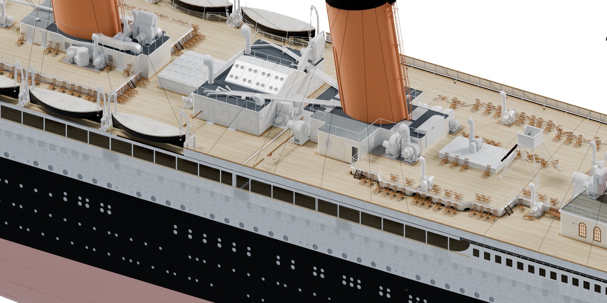 Deck fittings & lifeboats