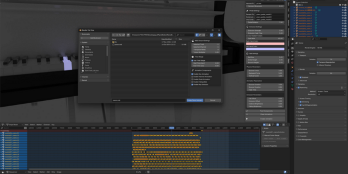 Per-key and MIDI settings