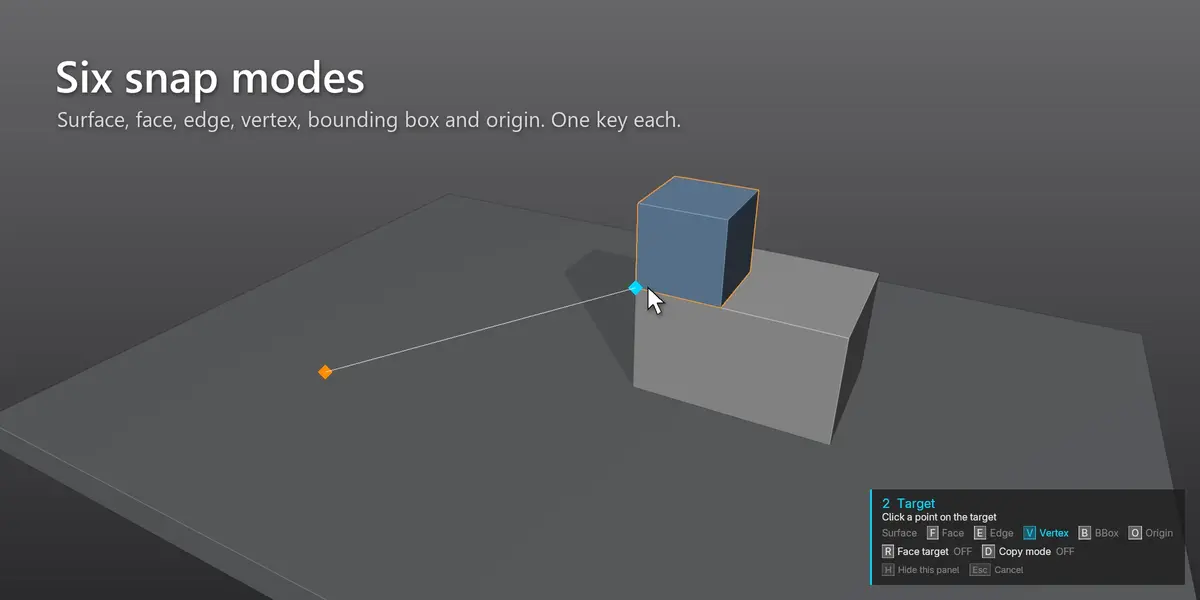 Six snap modes