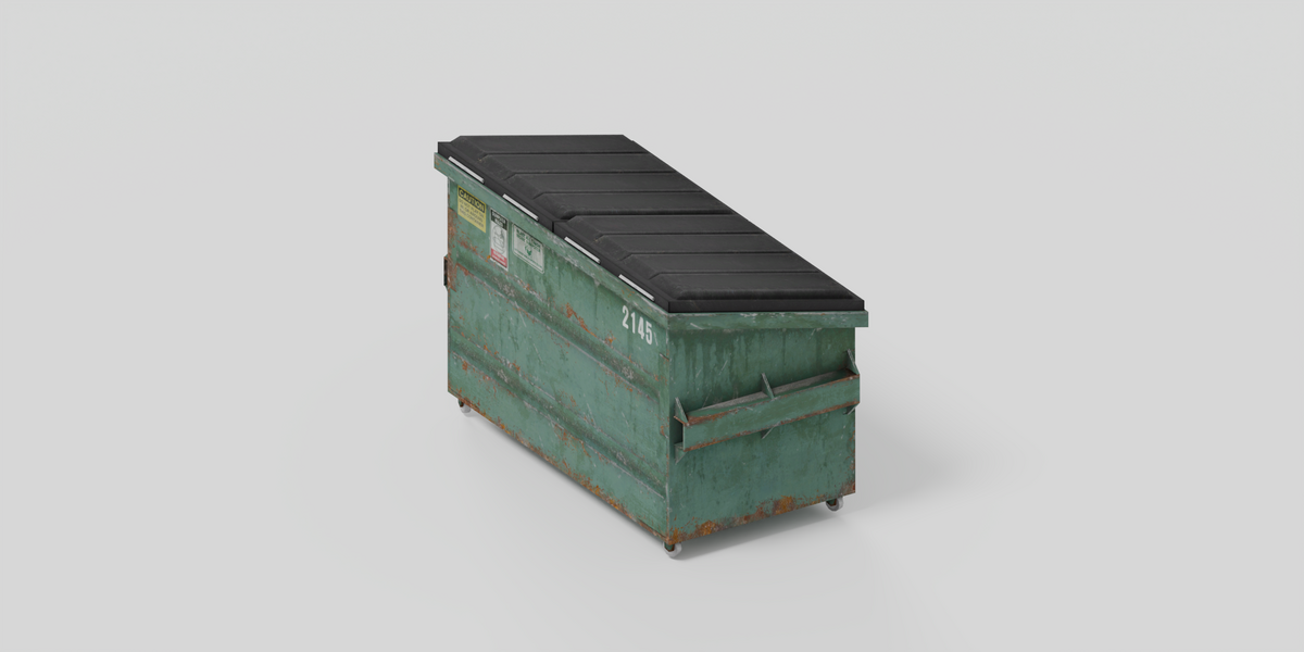 Lidded Dumpster