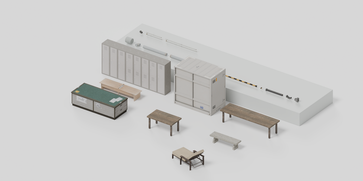 The included example layout, rendered in Cycles.