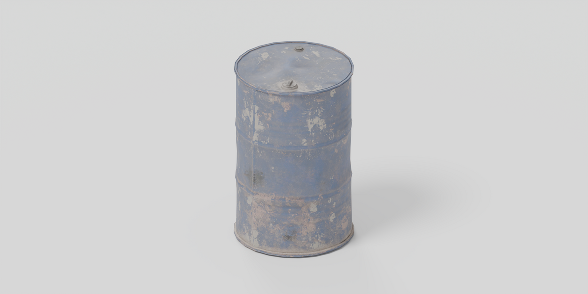 Worn Blue Drum