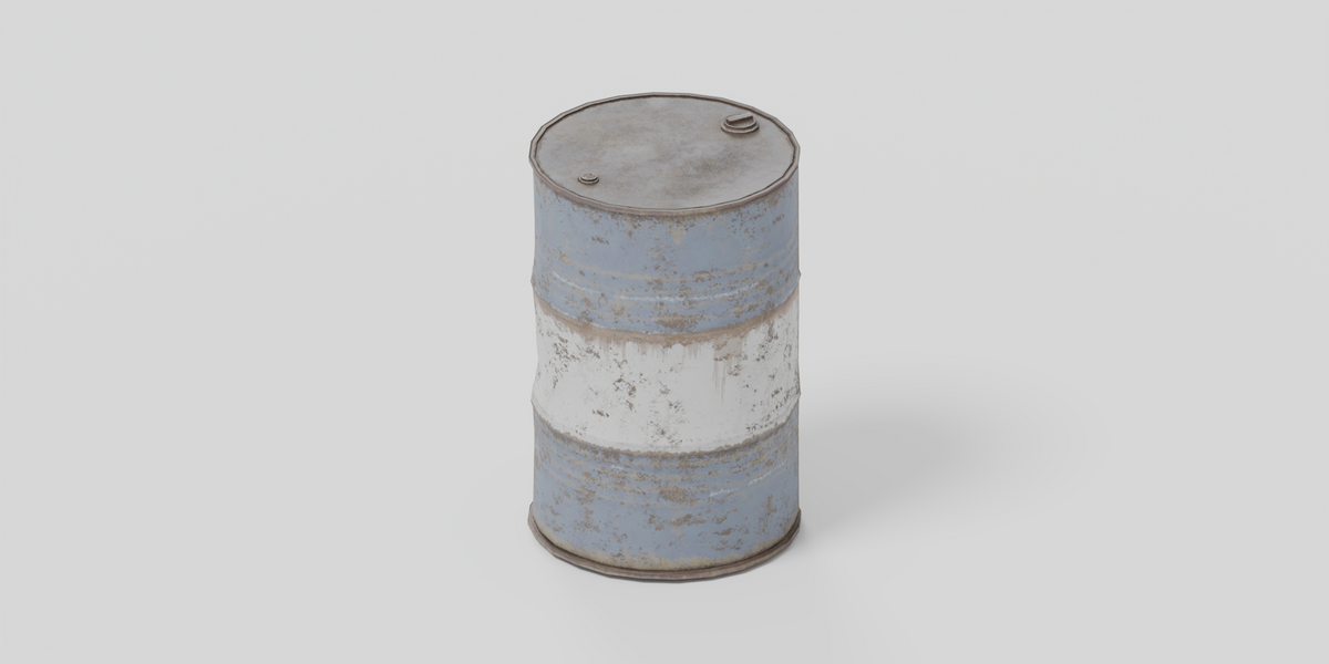 Blue White Drum