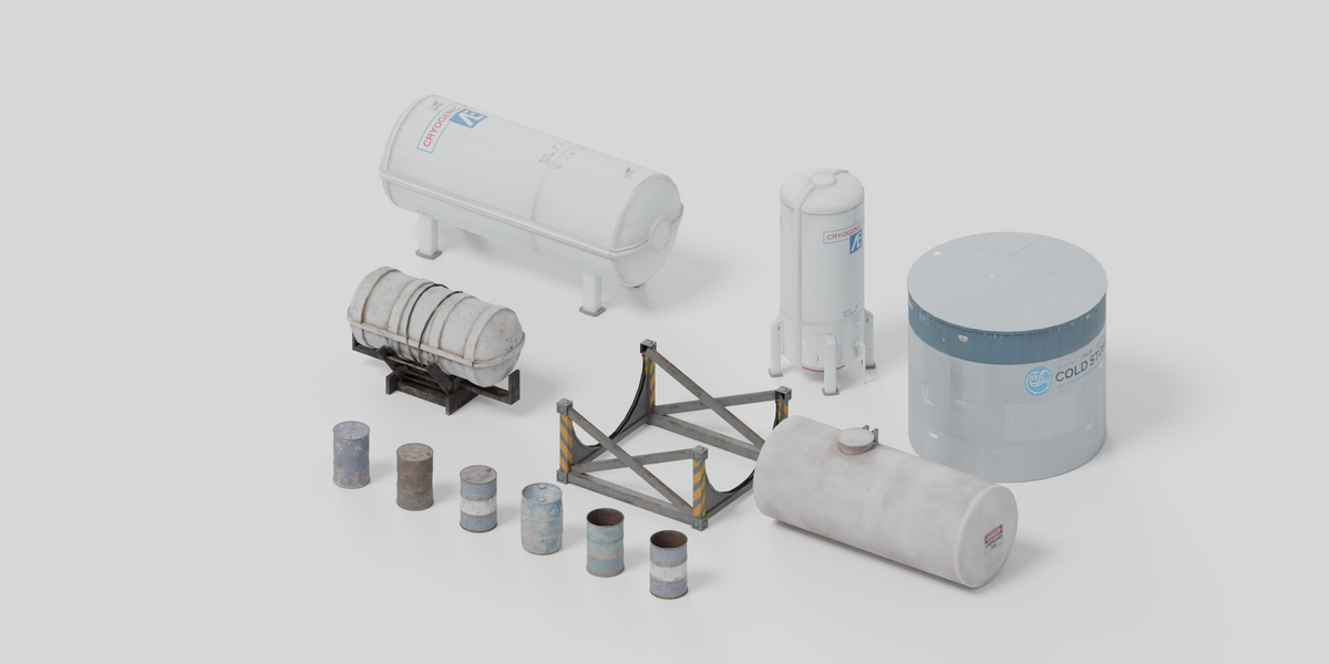 The included example layout, rendered in Cycles.