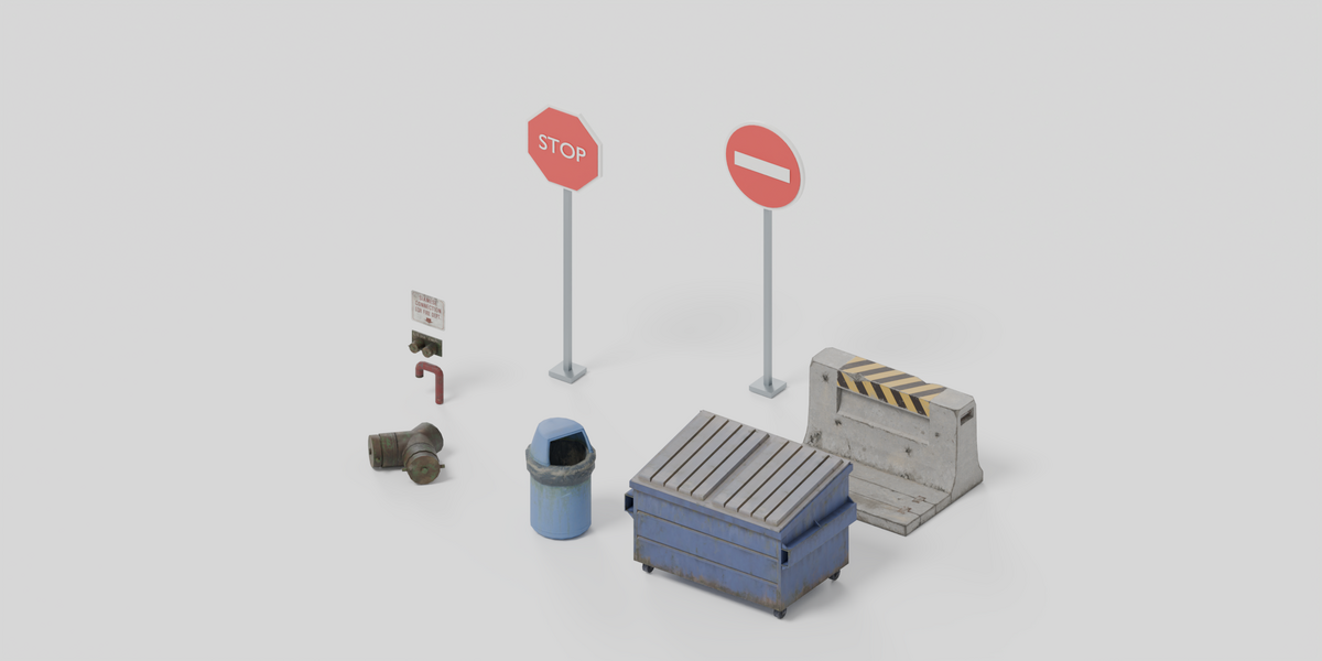 The included example layout, rendered in Cycles.